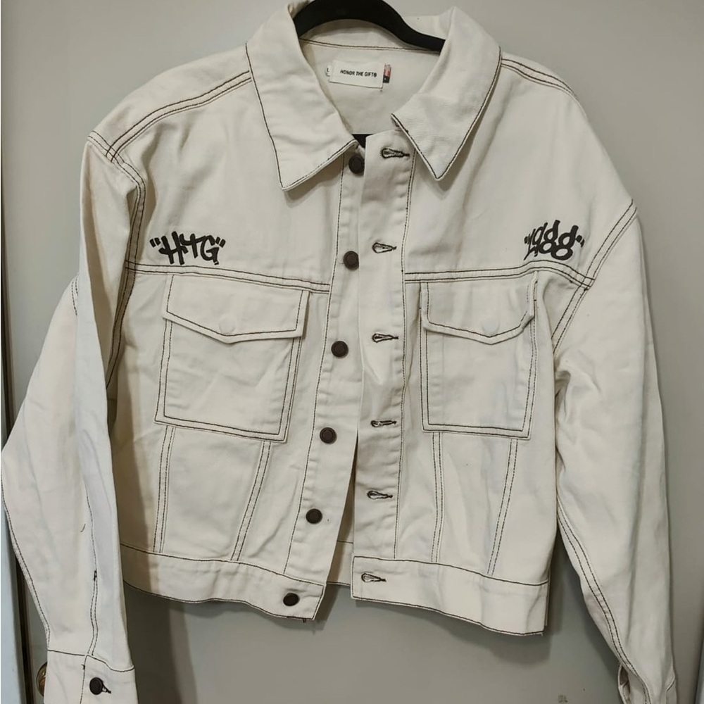 Honor the Gift Women's Cream Jean Jacket